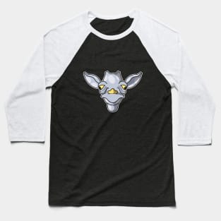 cute silver baby giraffe face Baseball T-Shirt